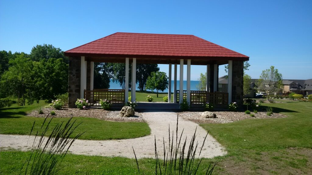Mettawas Park and Garden on the waterfront in Kingsville, Ontario
